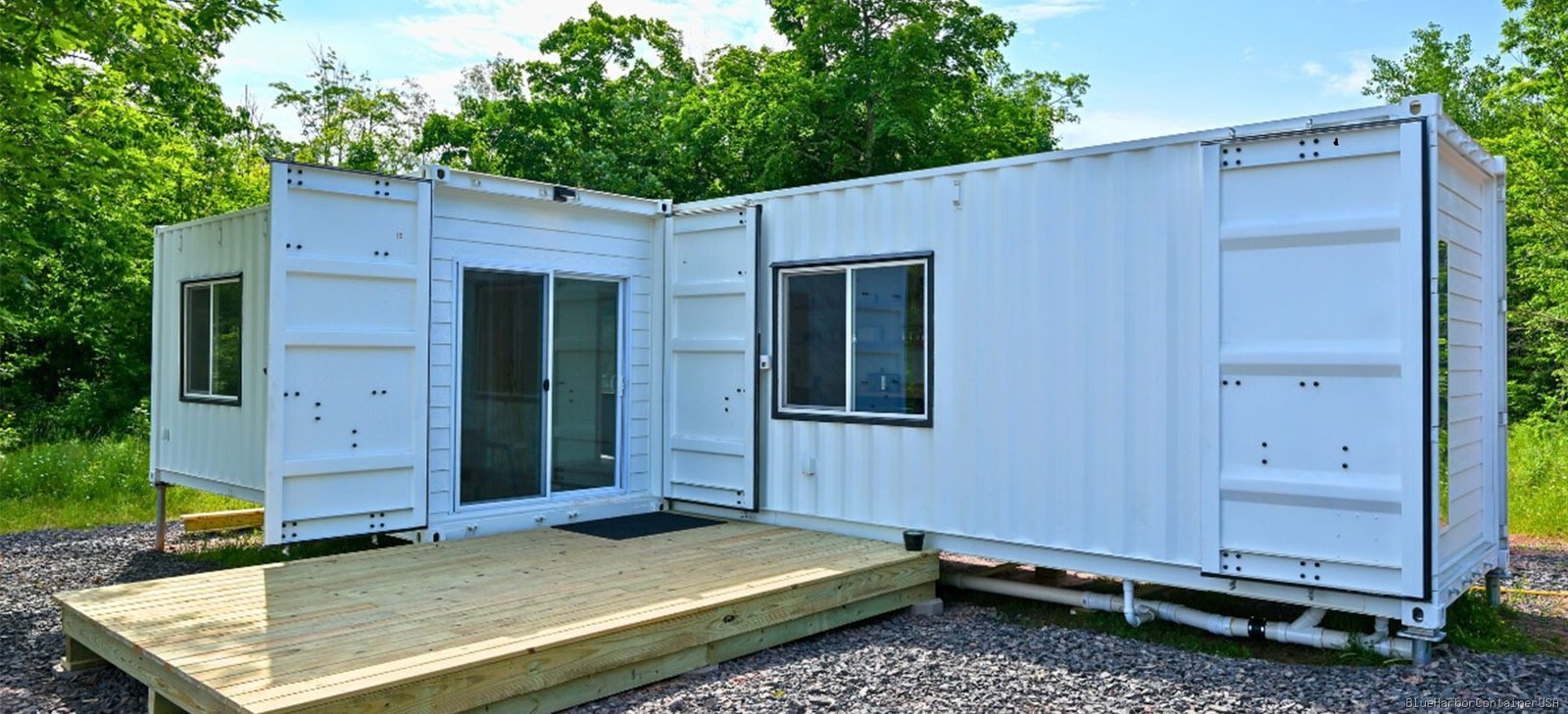 One 40ft, One 20ft Container Home