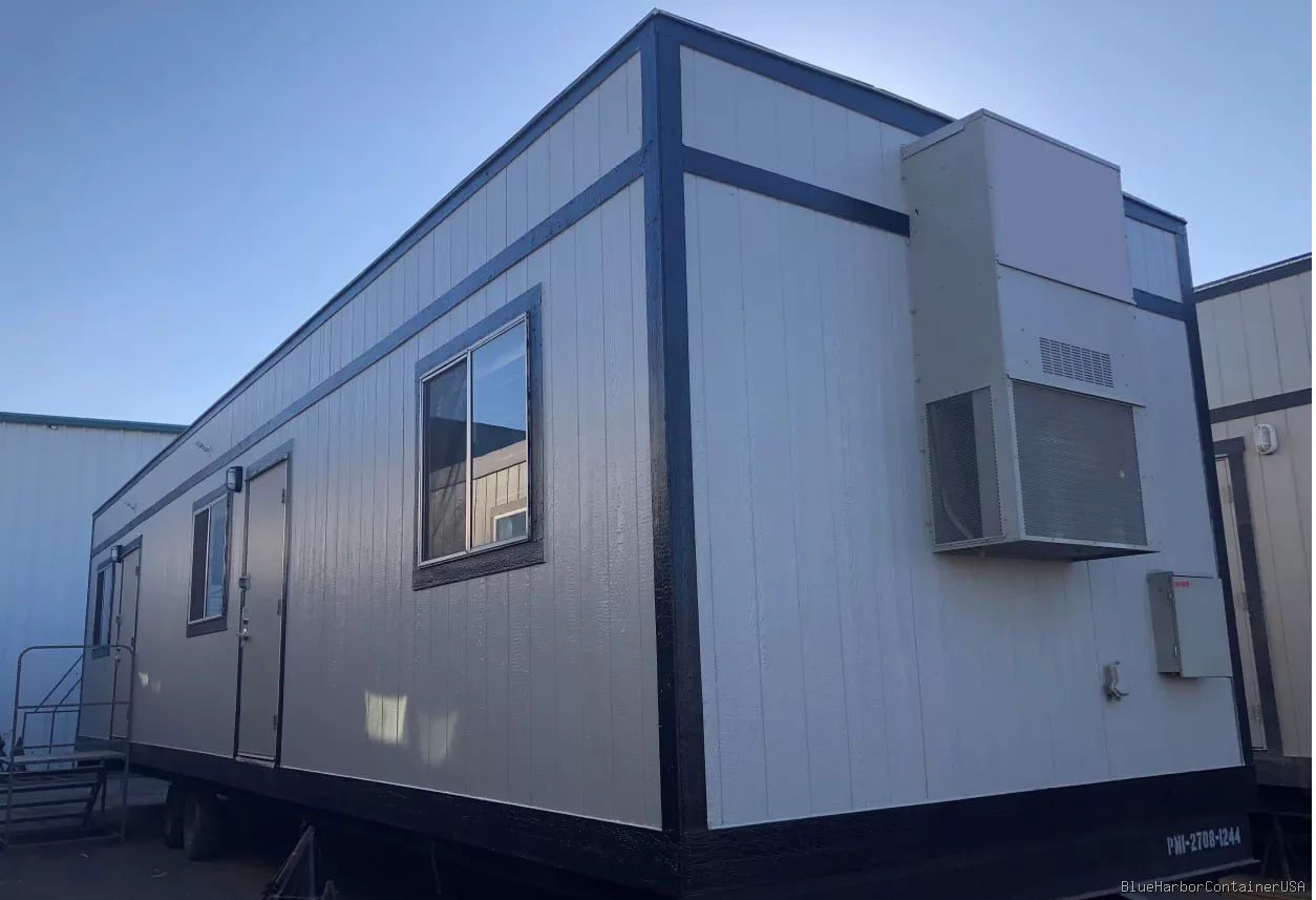 12×48 Mobile Office with Restroom 2 Private Offices & 1 Main Office